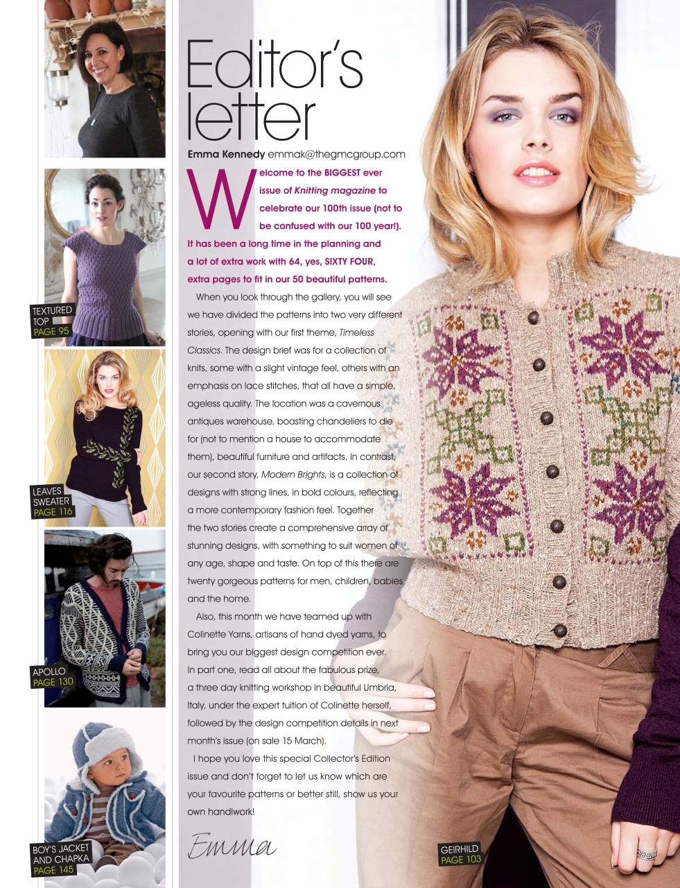 Knitting Preview Pages