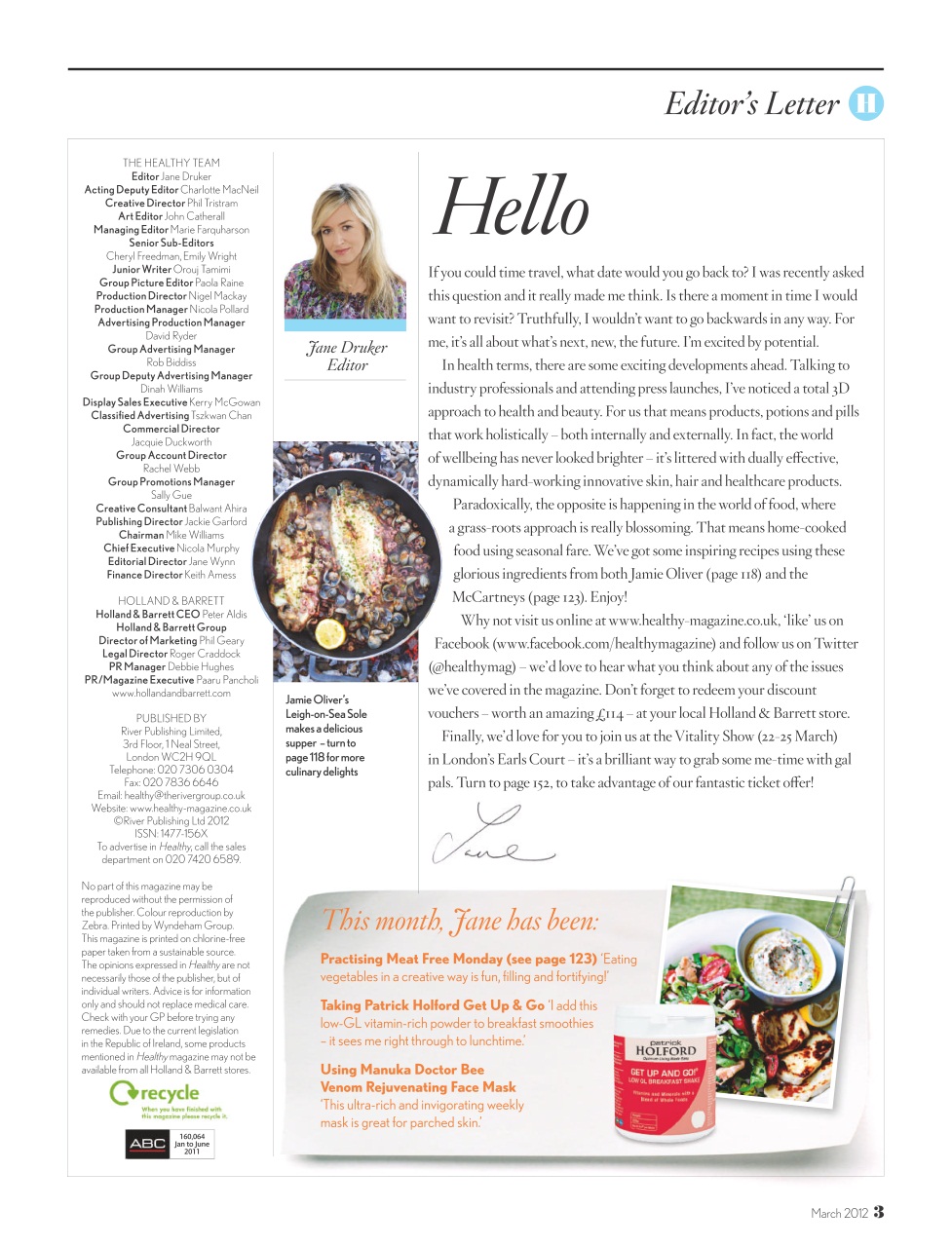 Healthy Magazine Preview Pages