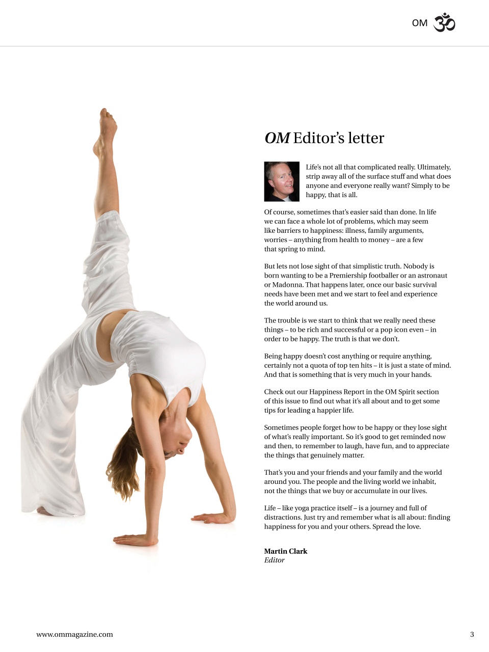 OM Yoga Magazine Preview Pages