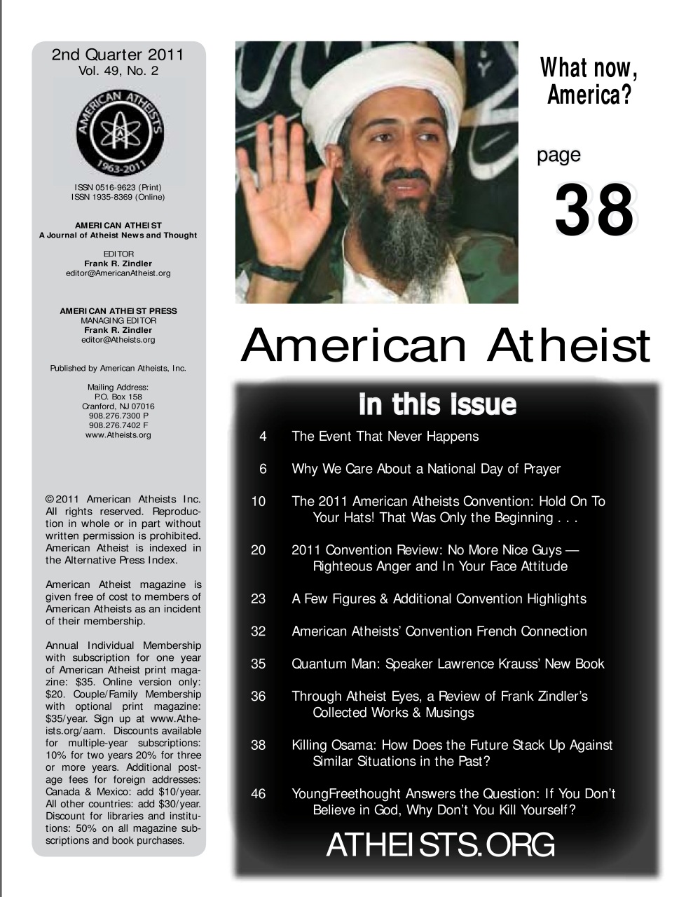 American Atheist Preview Pages