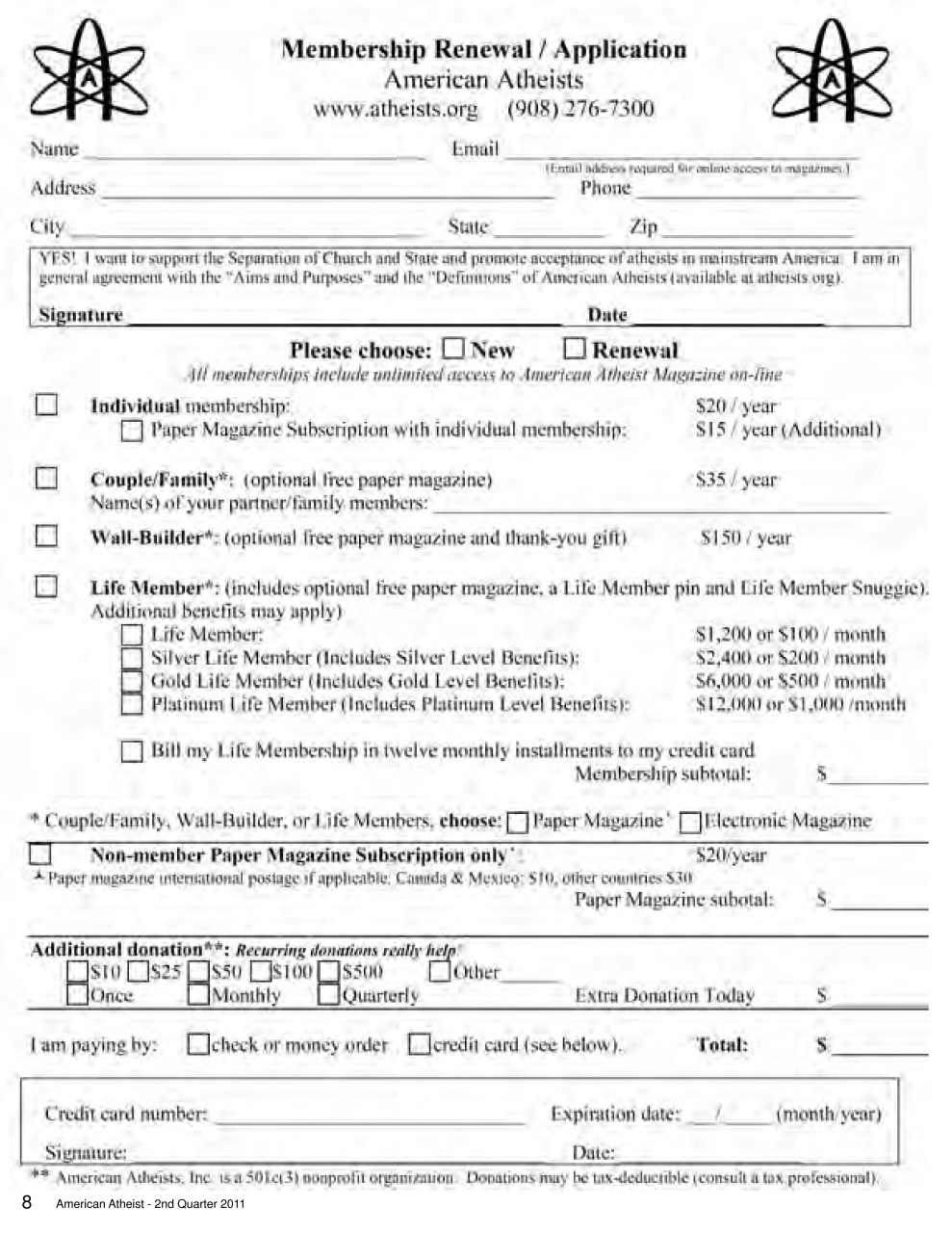 American Atheist Preview Pages