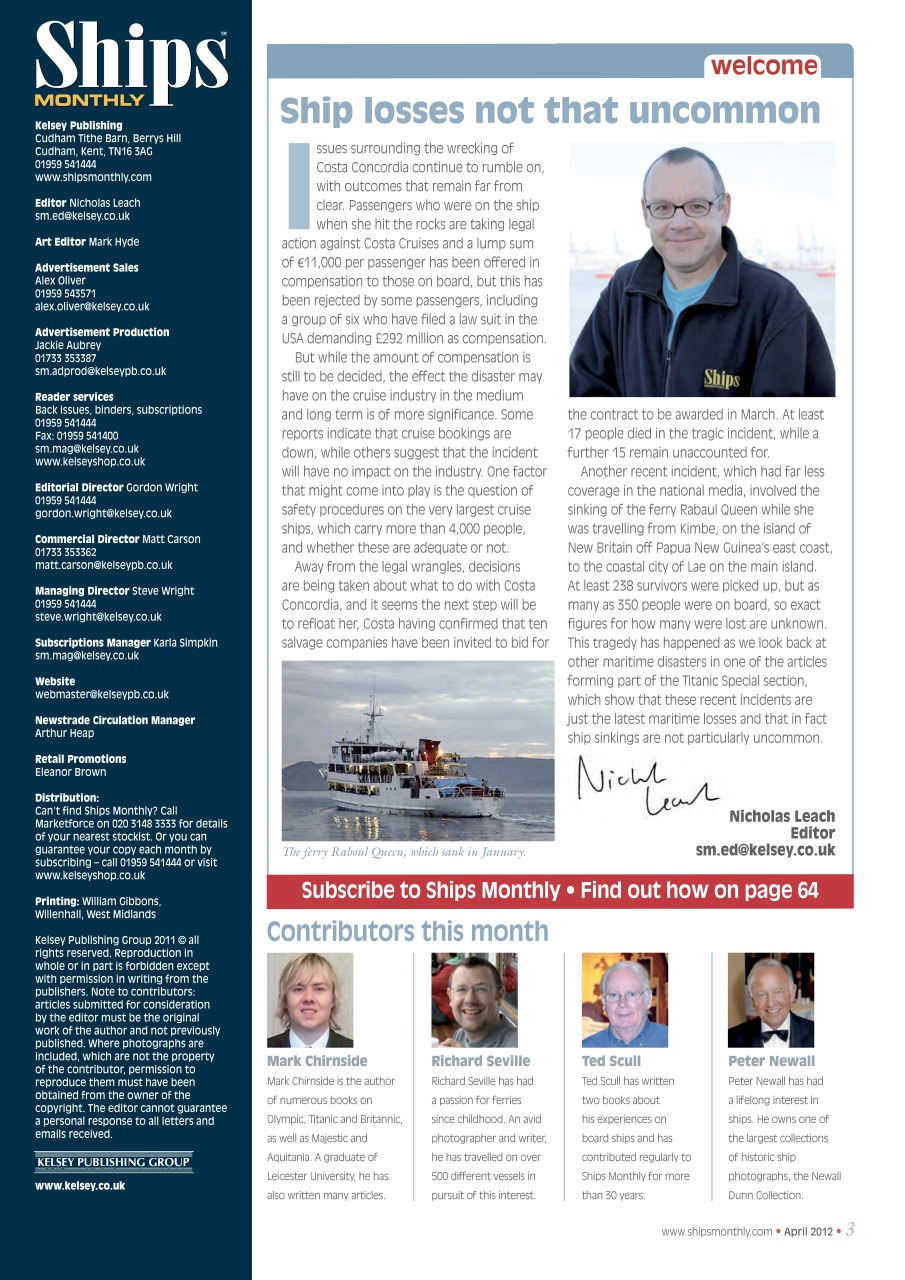 Ships Monthly Preview Pages