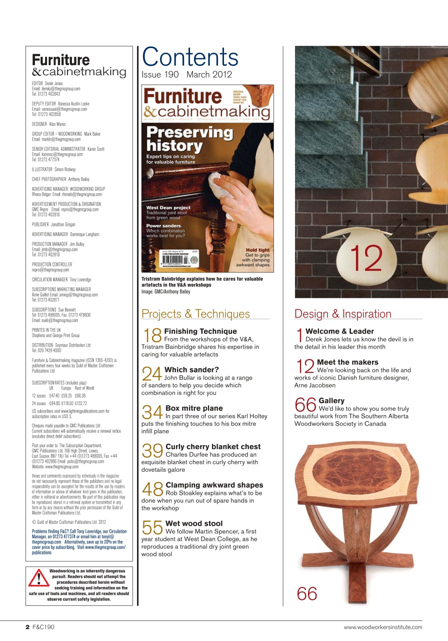 Furniture & Cabinetmaking Preview Pages
