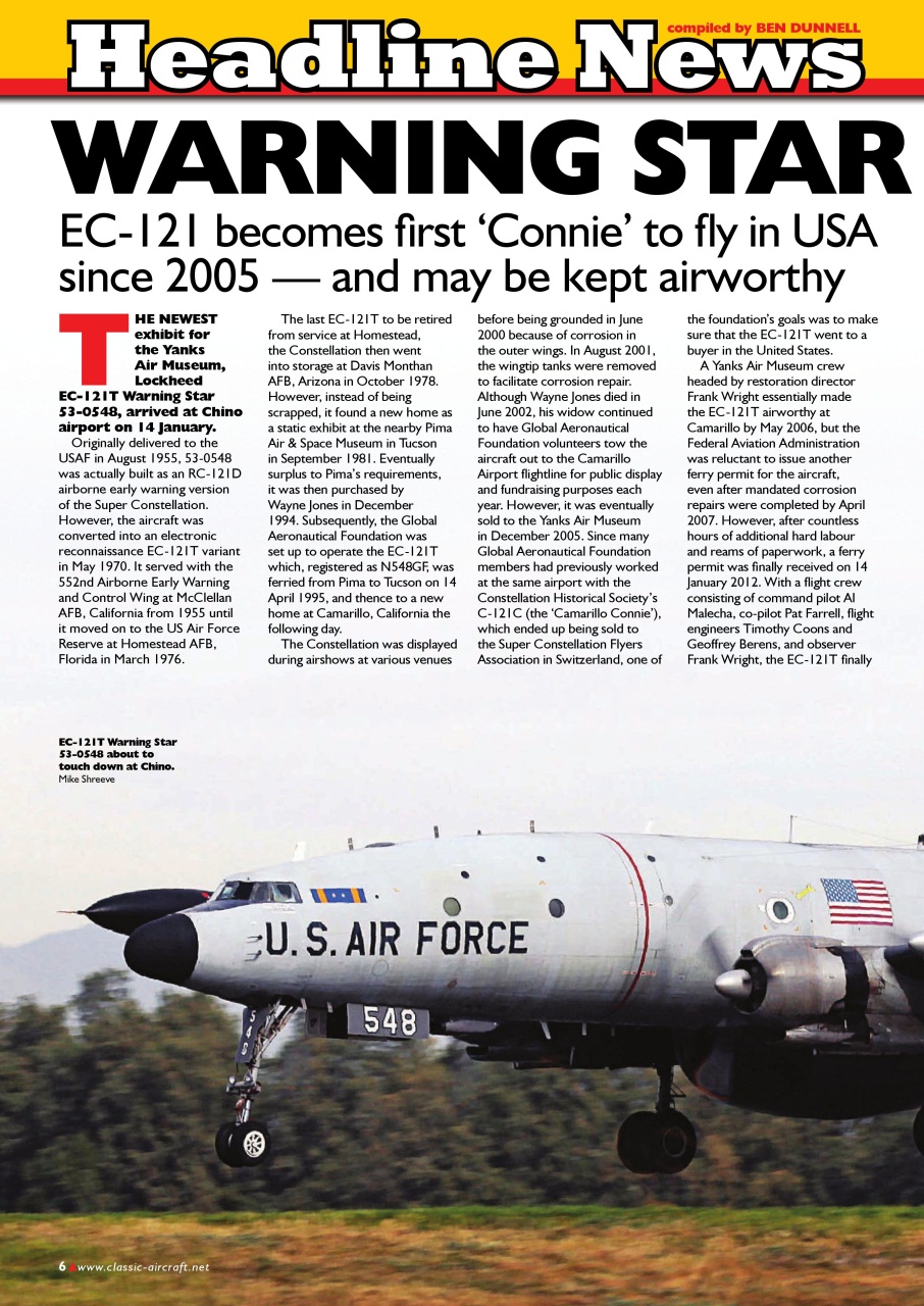 Classic Aircraft Preview Pages