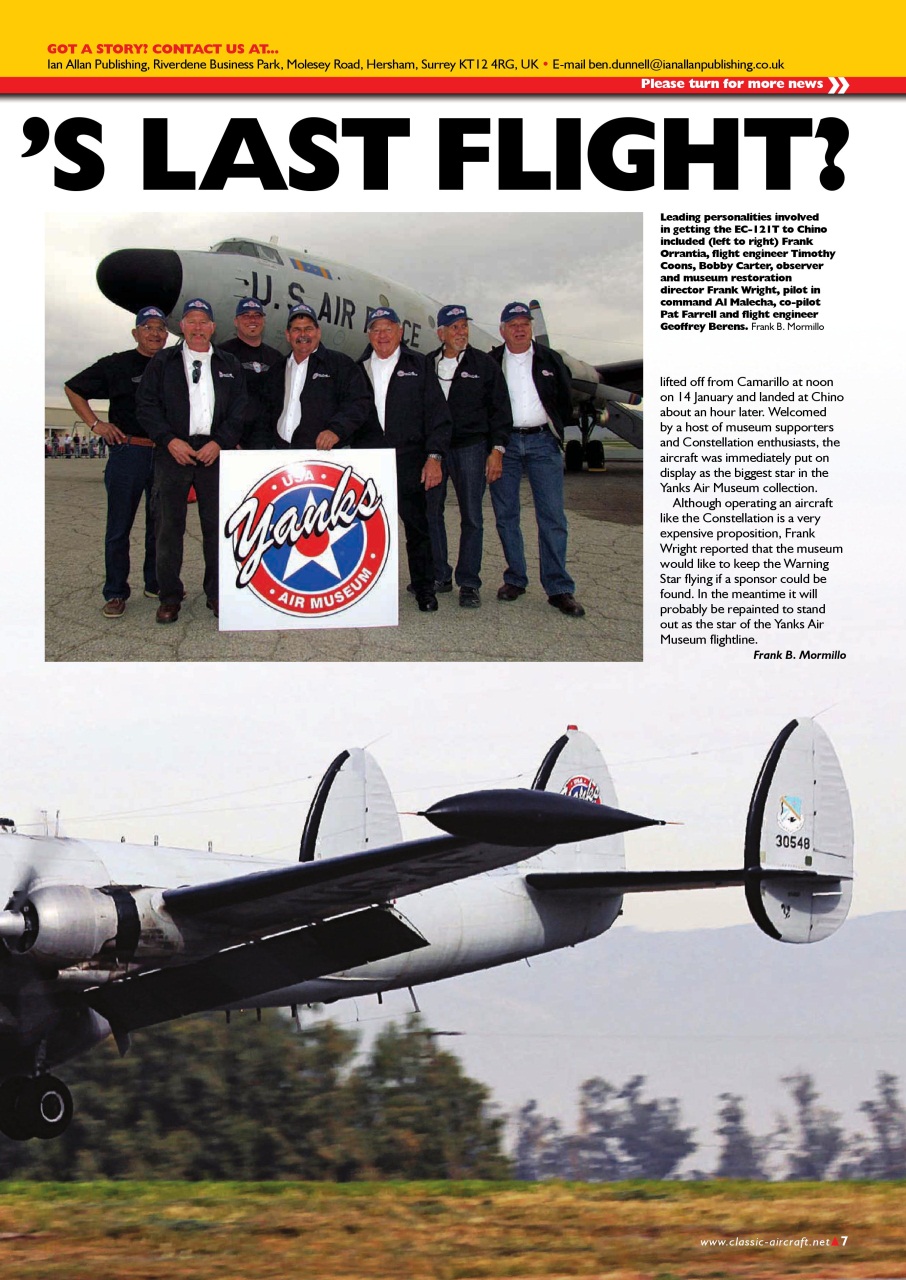 Classic Aircraft Preview Pages