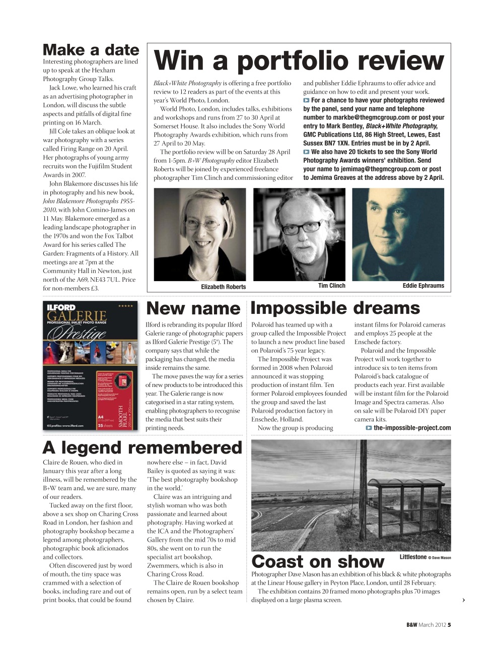 Black+White Photography Preview Pages