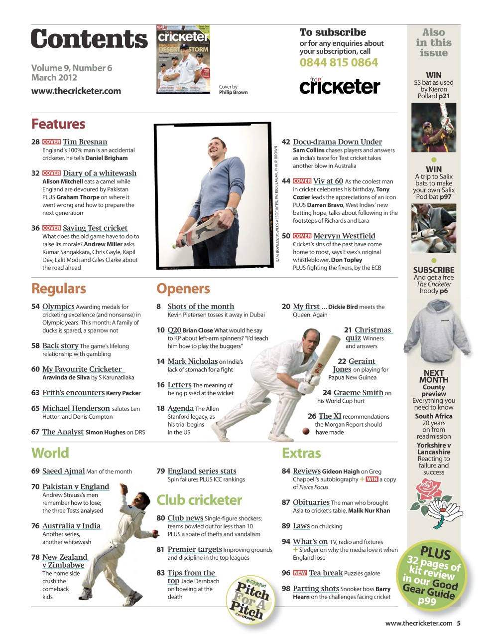 The Cricketer Magazine Preview Pages