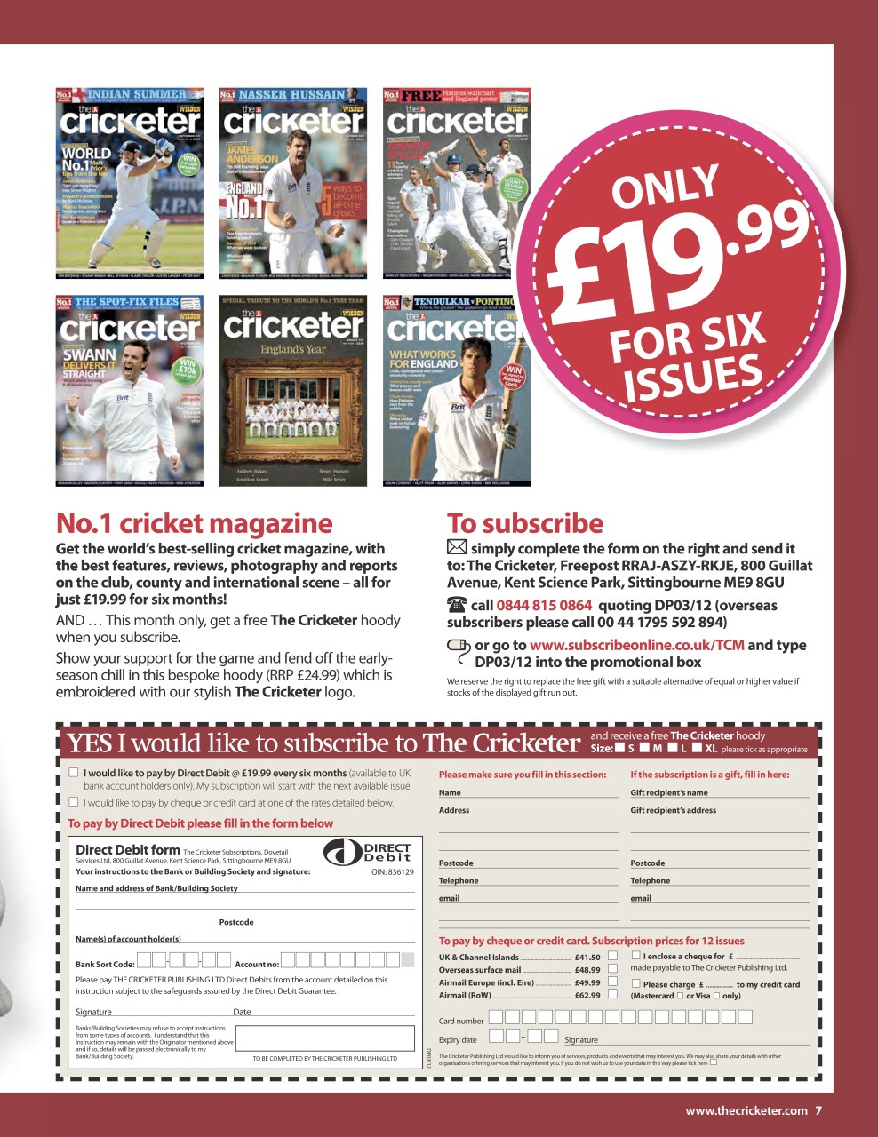 The Cricketer Magazine Preview Pages