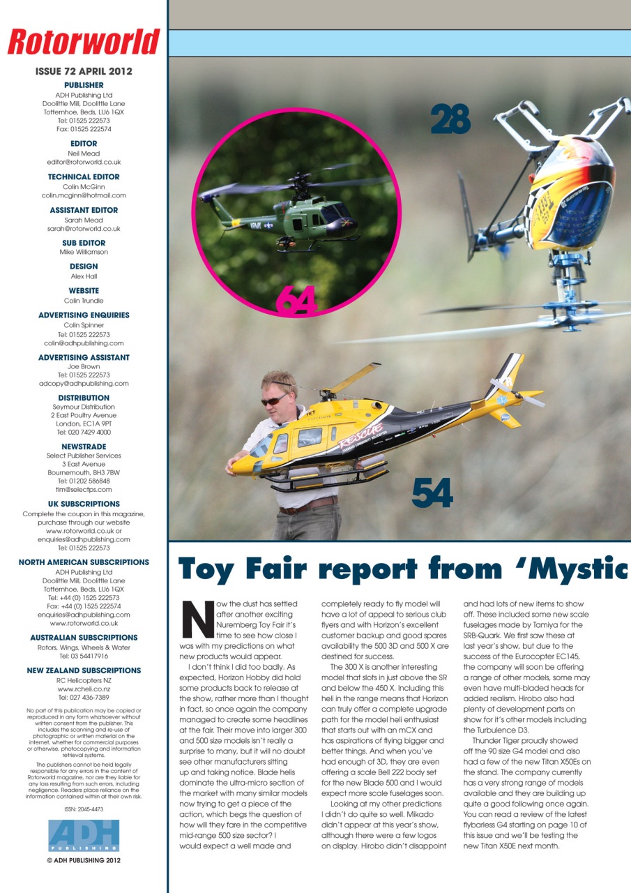 Radio Control Rotor World Preview Pages