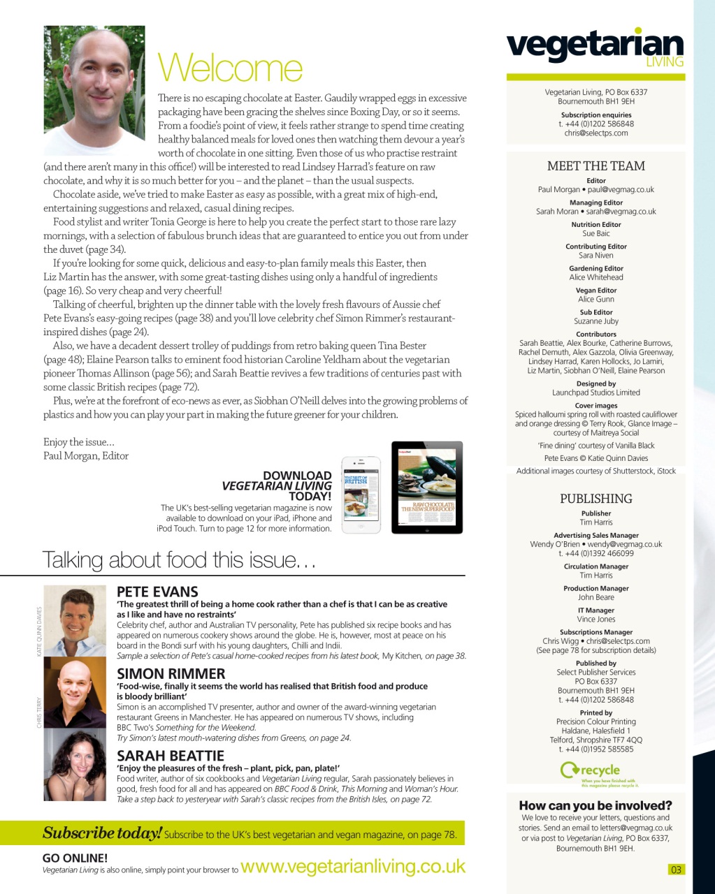 Vegetarian Living Preview Pages