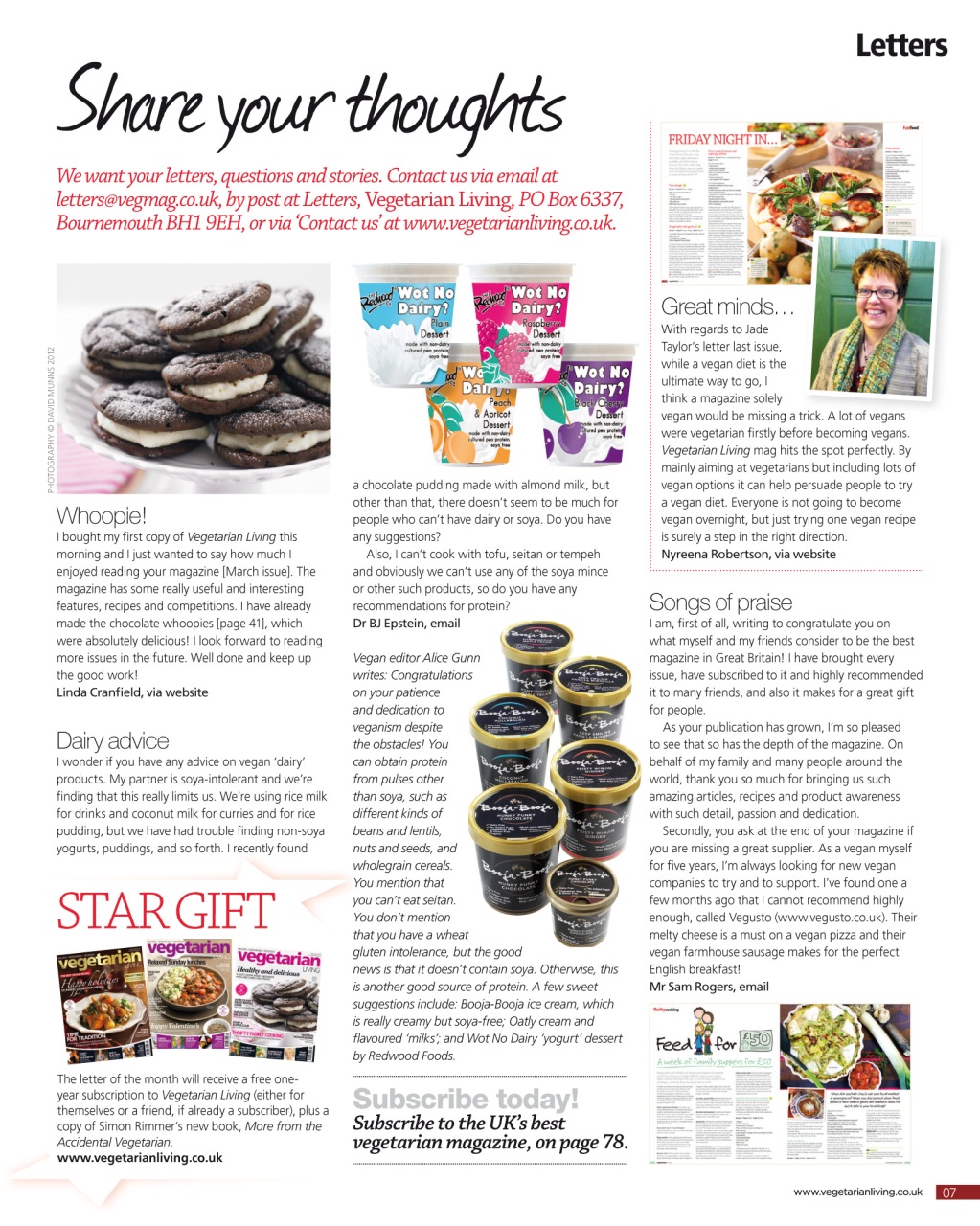 Vegetarian Living Preview Pages