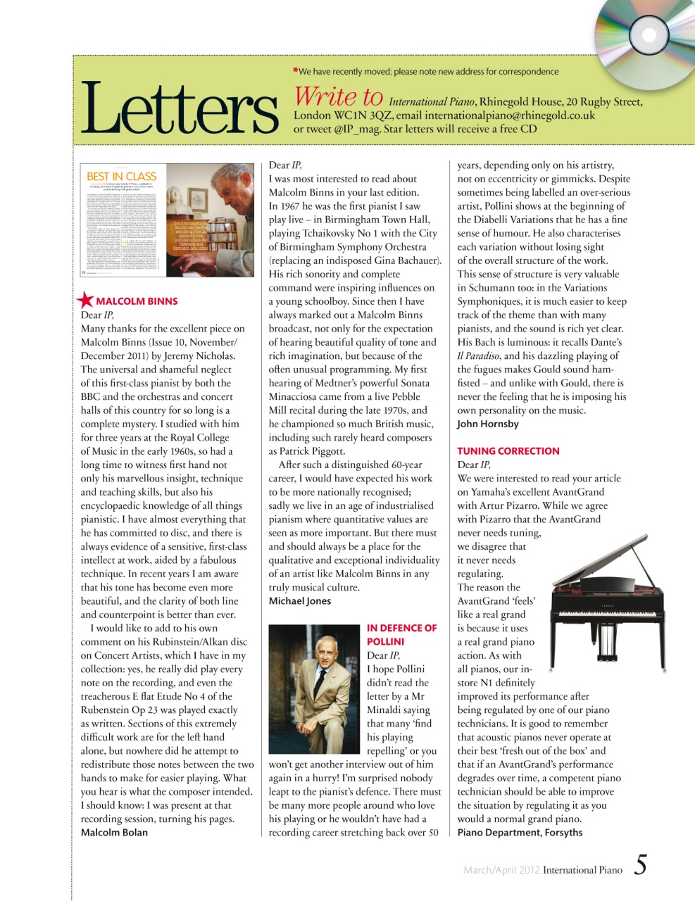 International Piano Preview Pages
