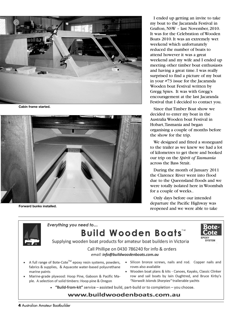 Australian Amateur Boat Builder Preview Pages