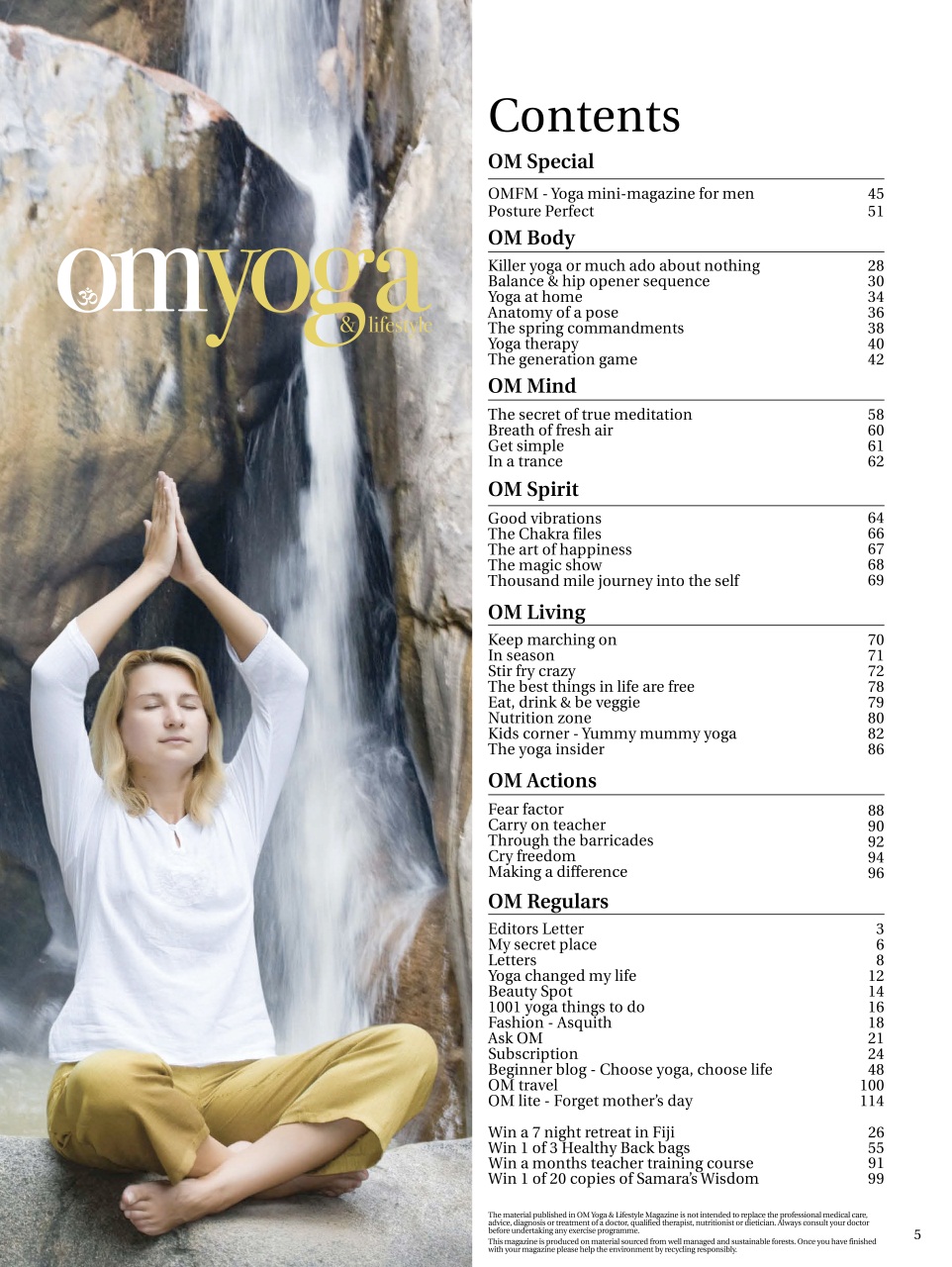 OM Yoga Magazine Preview Pages