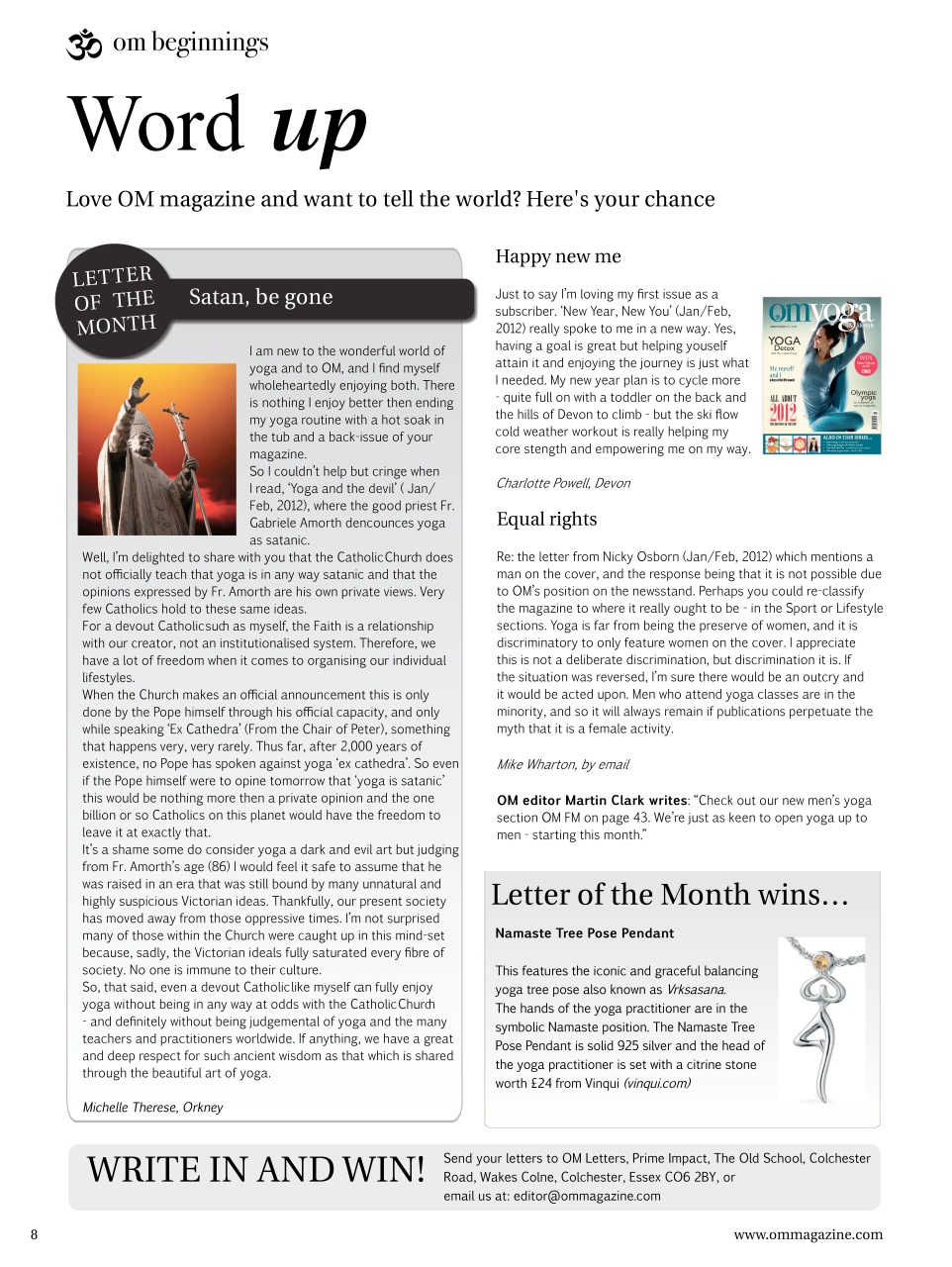 OM Yoga Magazine Preview Pages