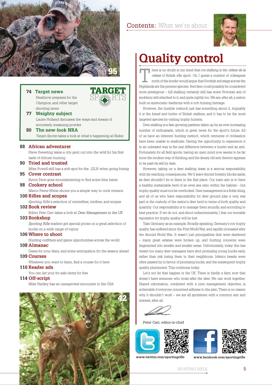 Sporting Rifle Preview Pages