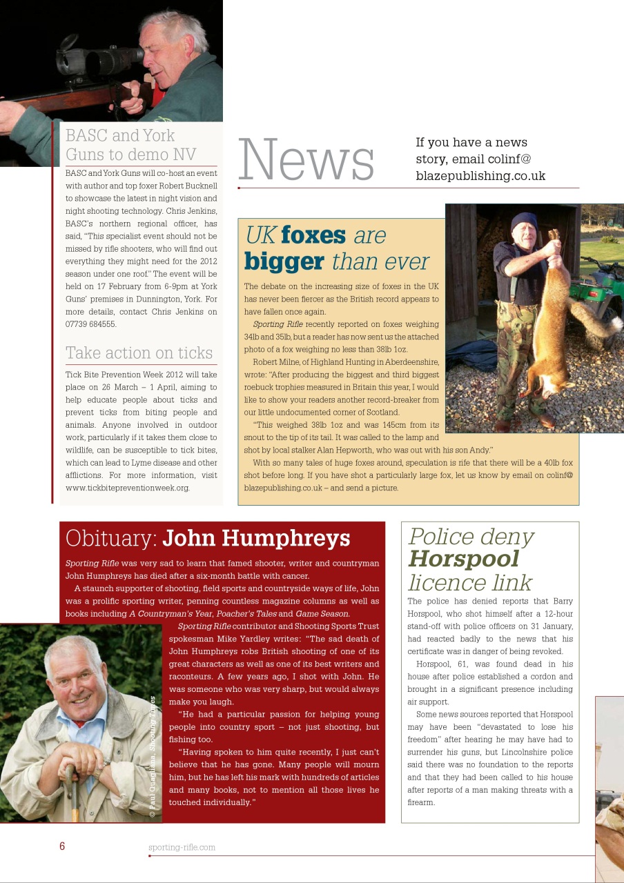 Sporting Rifle Preview Pages