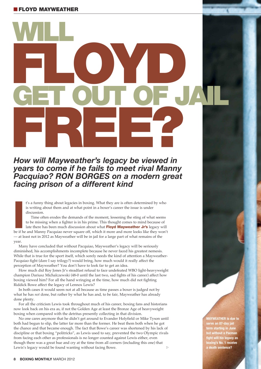 Boxing Monthly Preview Pages