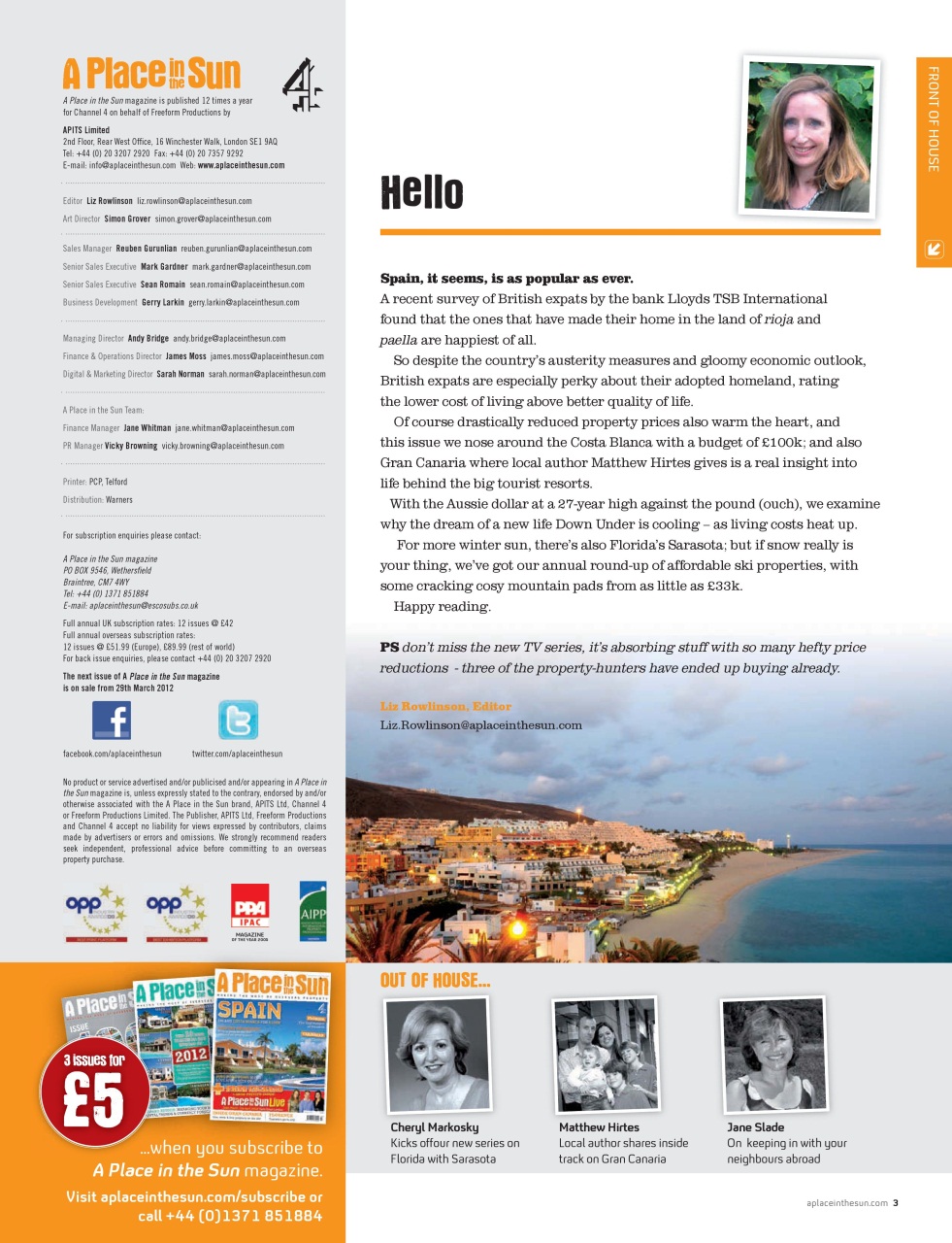 A Place in the Sun Magazine Preview Pages