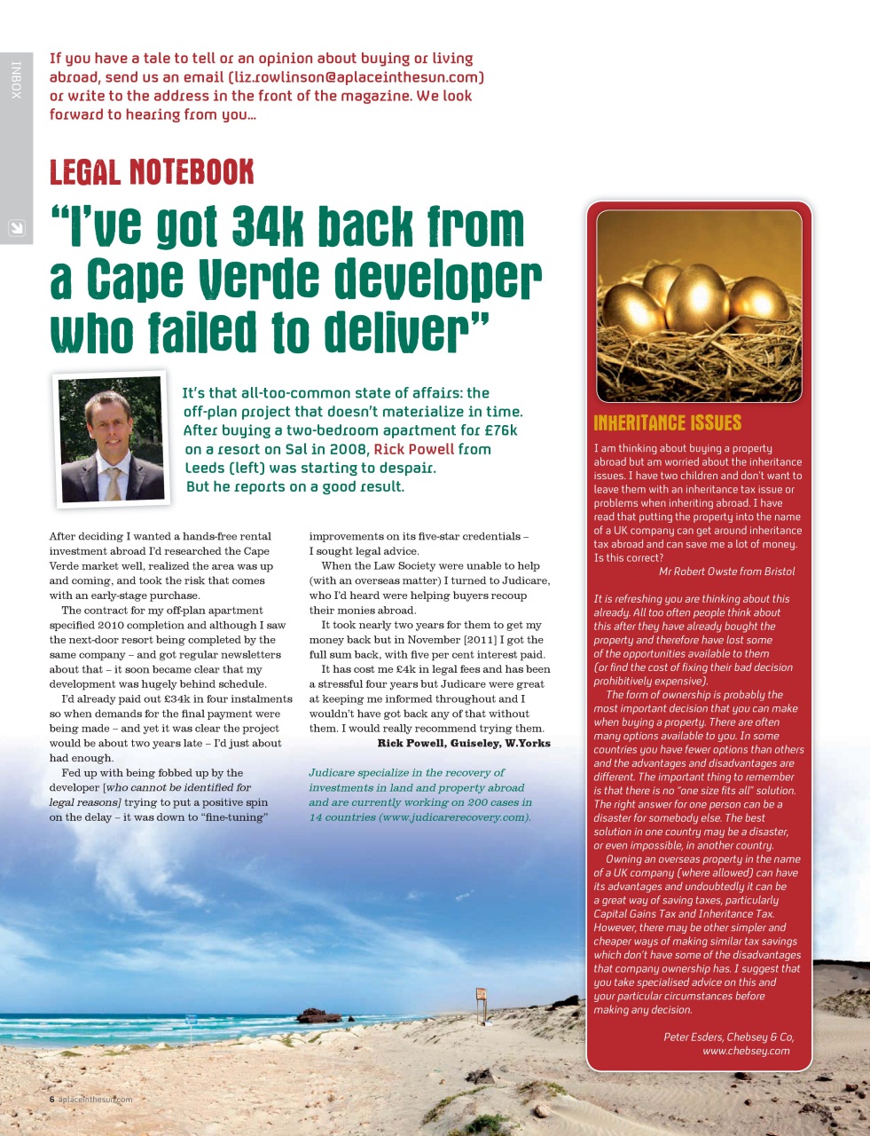 A Place in the Sun Magazine Preview Pages