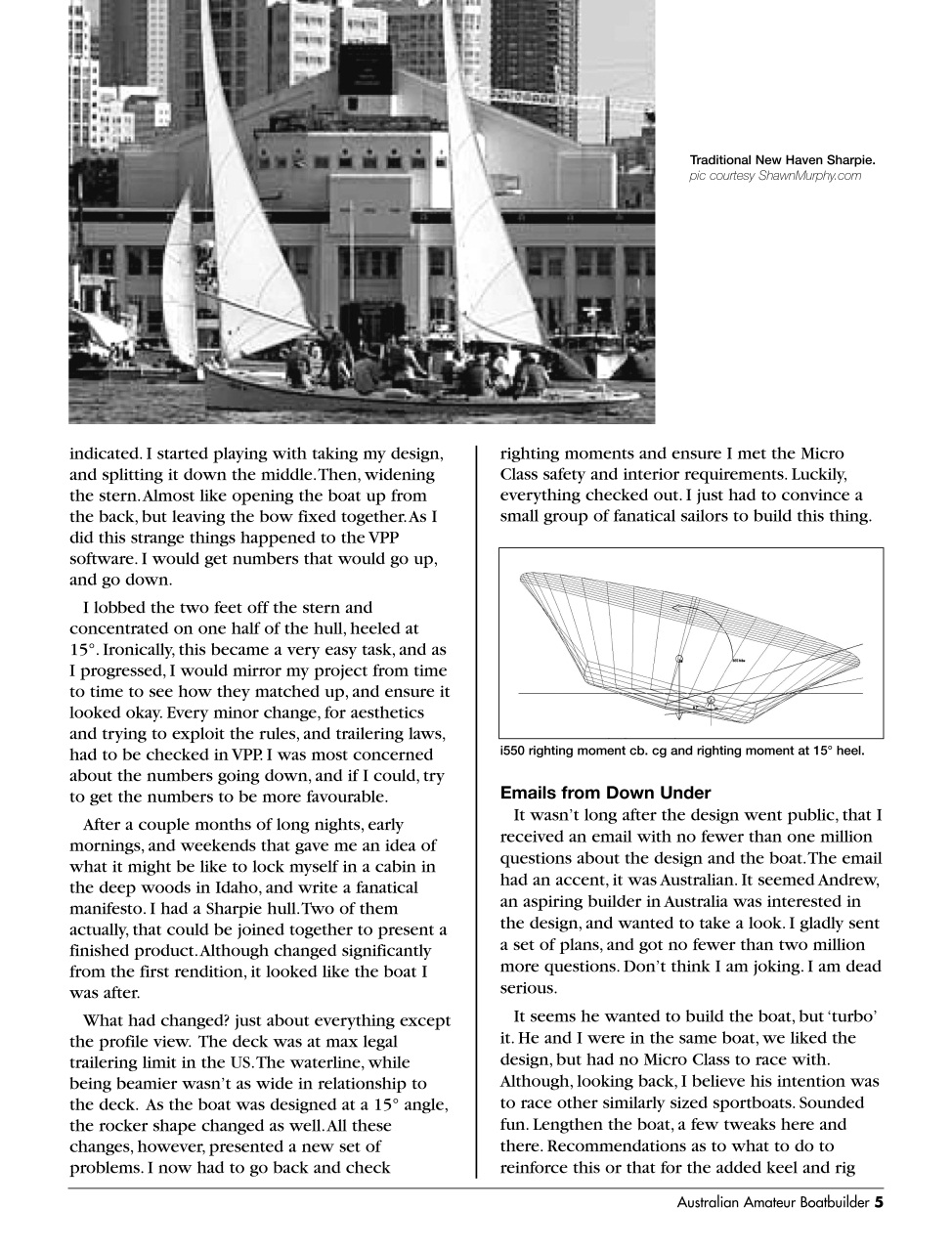 Australian Amateur Boat Builder Preview Pages