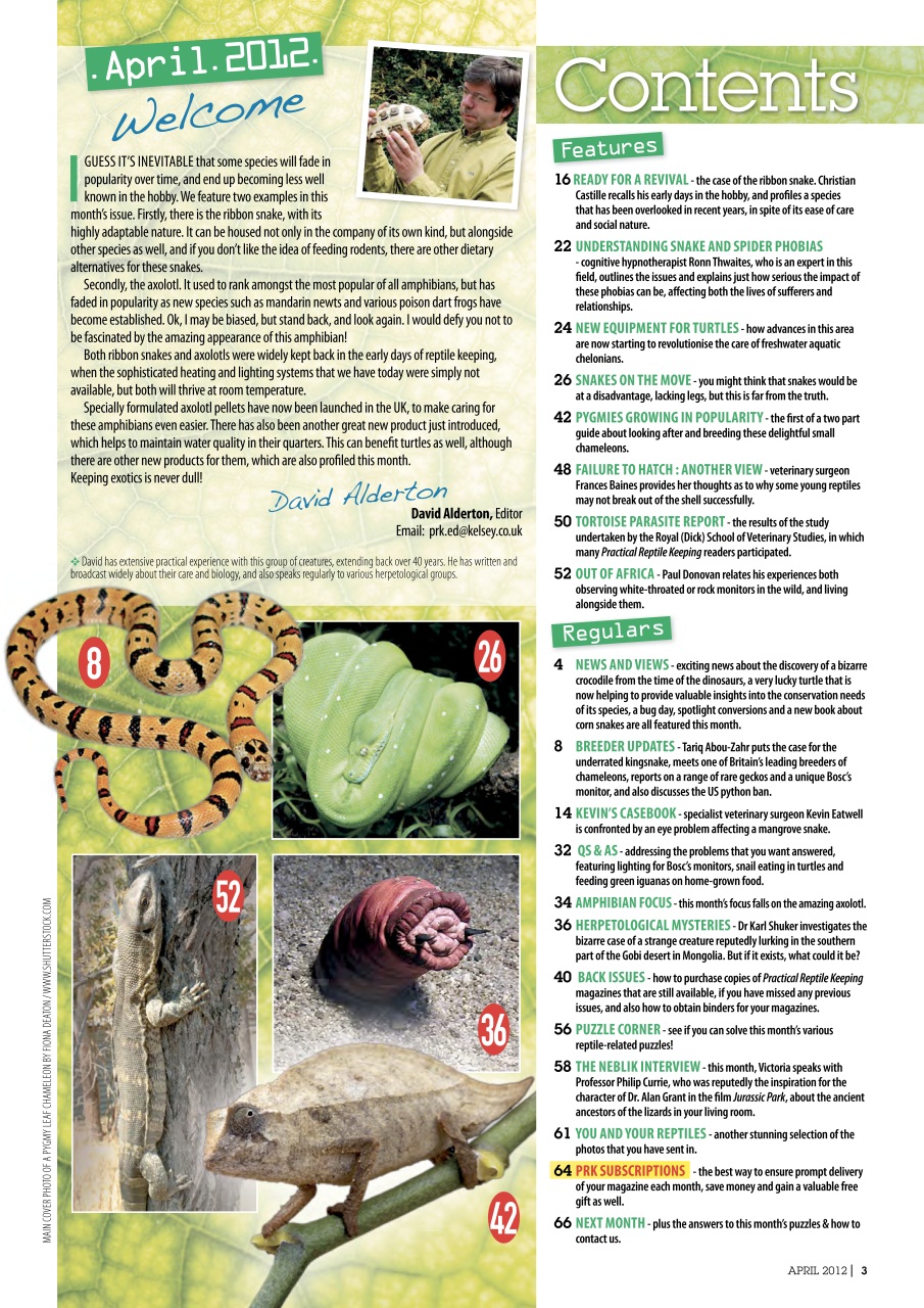 Practical Reptile Keeping Preview Pages