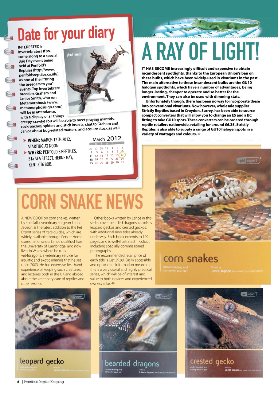 Practical Reptile Keeping Preview Pages