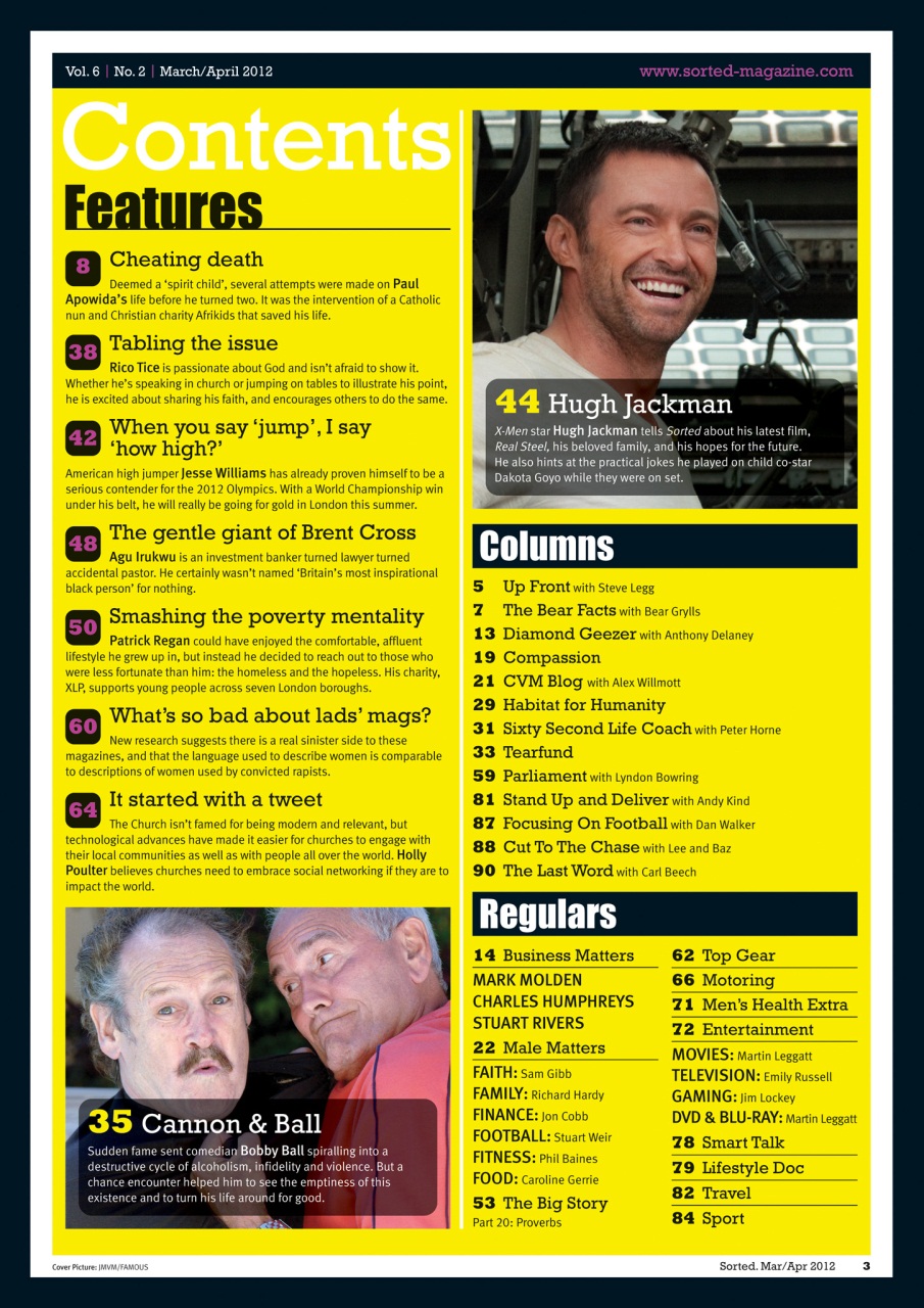 Sorted Magazine – The men's mag with morals Preview Pages