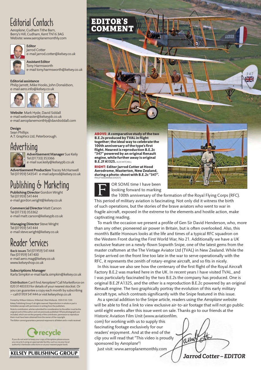 Aeroplane Preview Pages