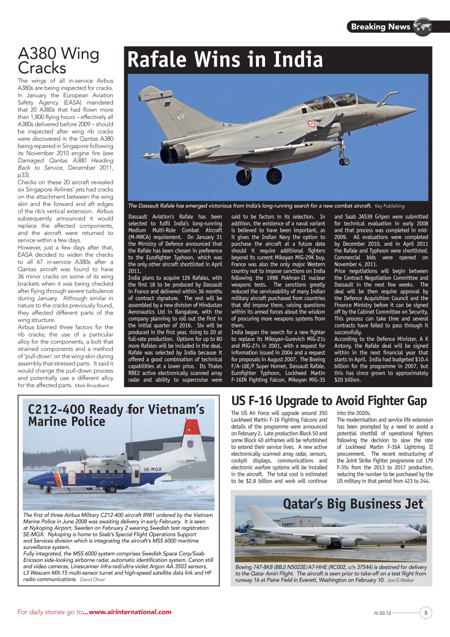 AIR International Preview Pages