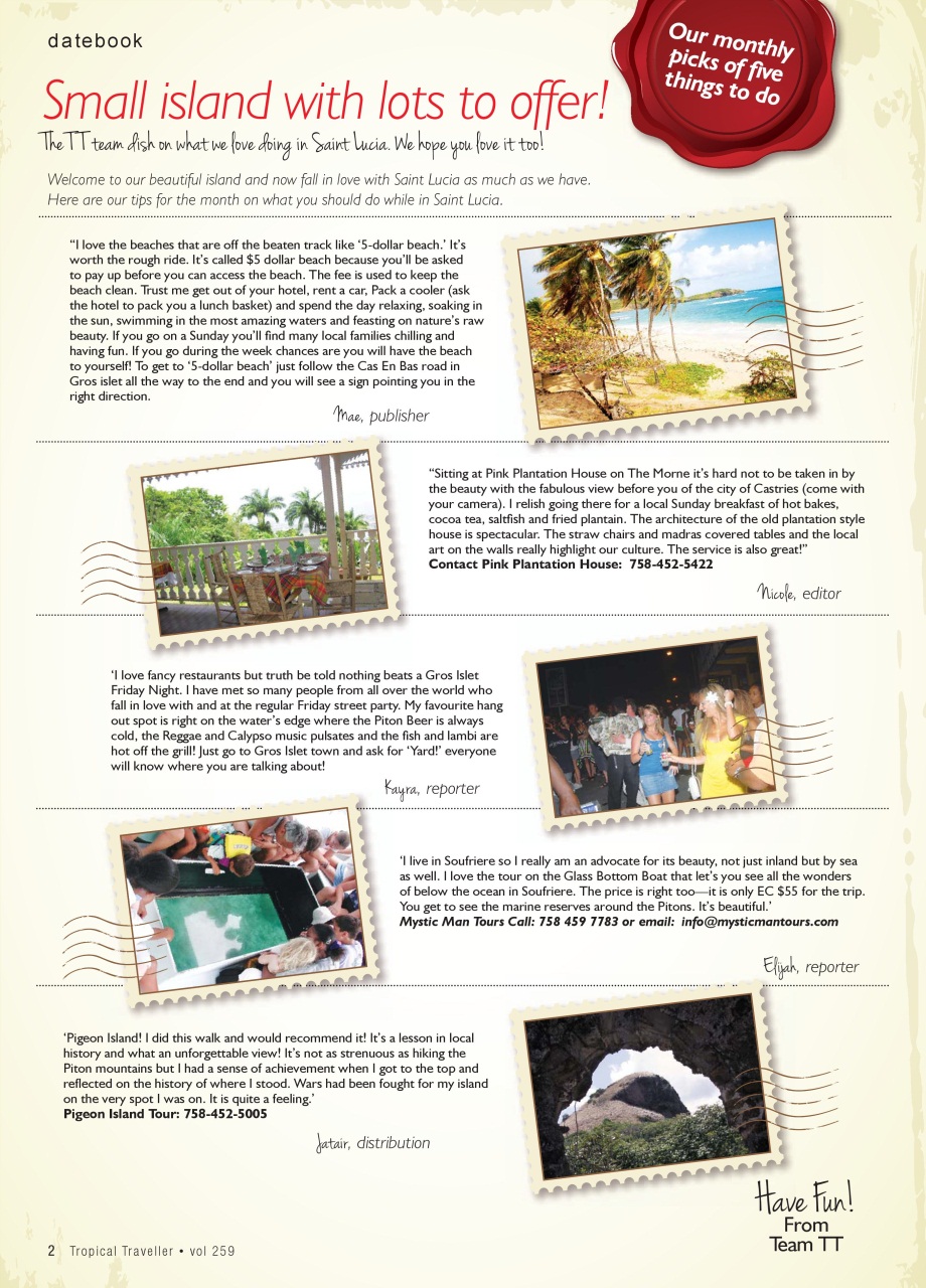 Tropical Traveller Preview Pages