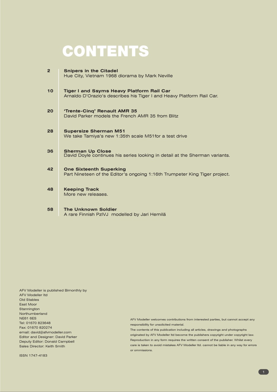 Meng AFV Modeller Preview Pages