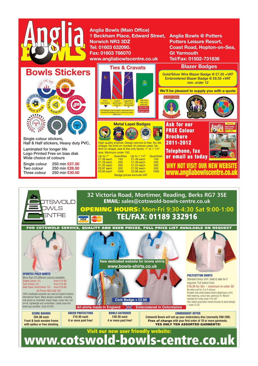 Bowls International Preview Pages