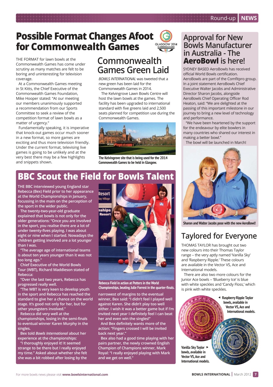 Bowls International Preview Pages