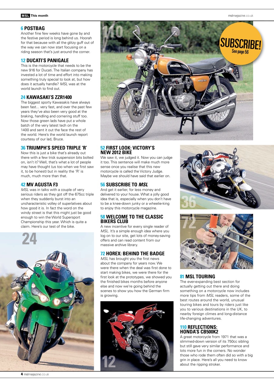Motorcycle Sport & Leisure Preview Pages