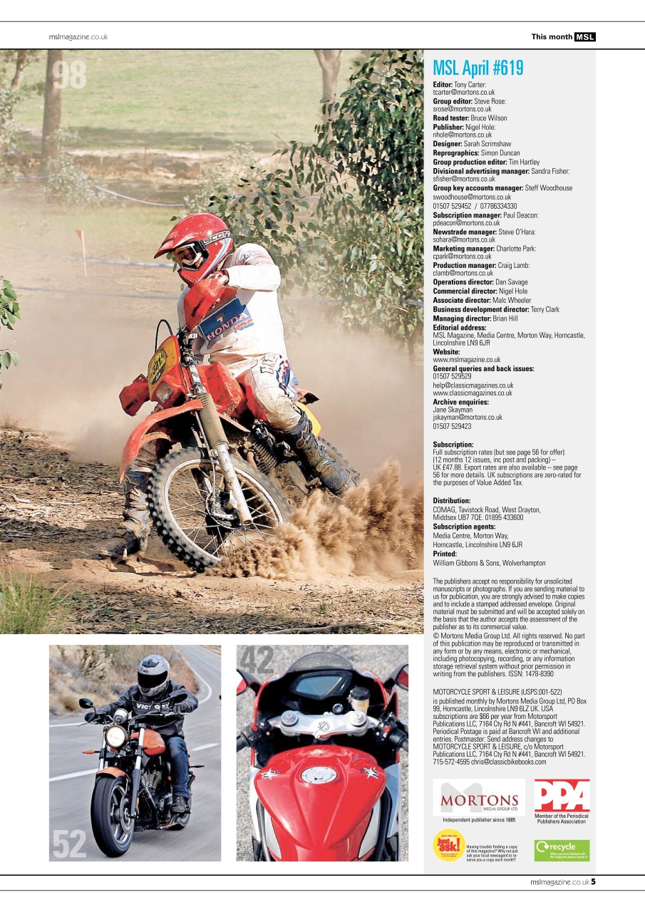 Motorcycle Sport & Leisure Preview Pages