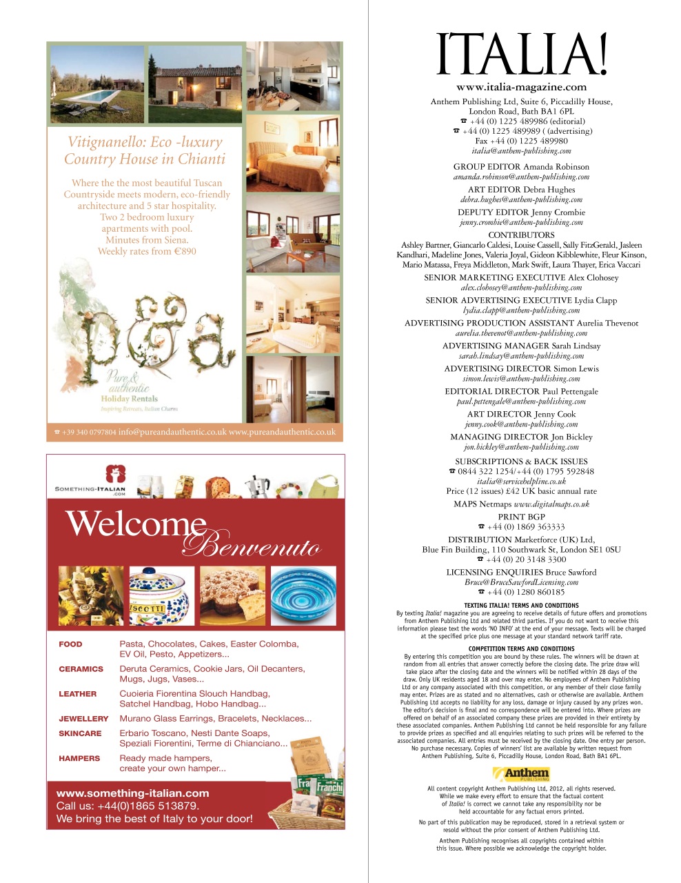 Italia! Preview Pages