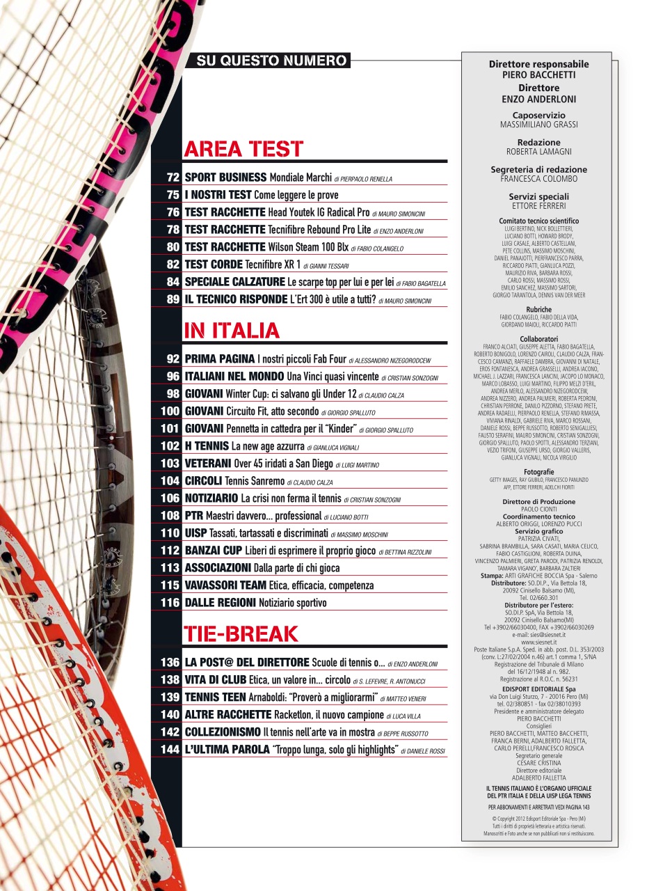 Il Tennis Italiano Preview Pages