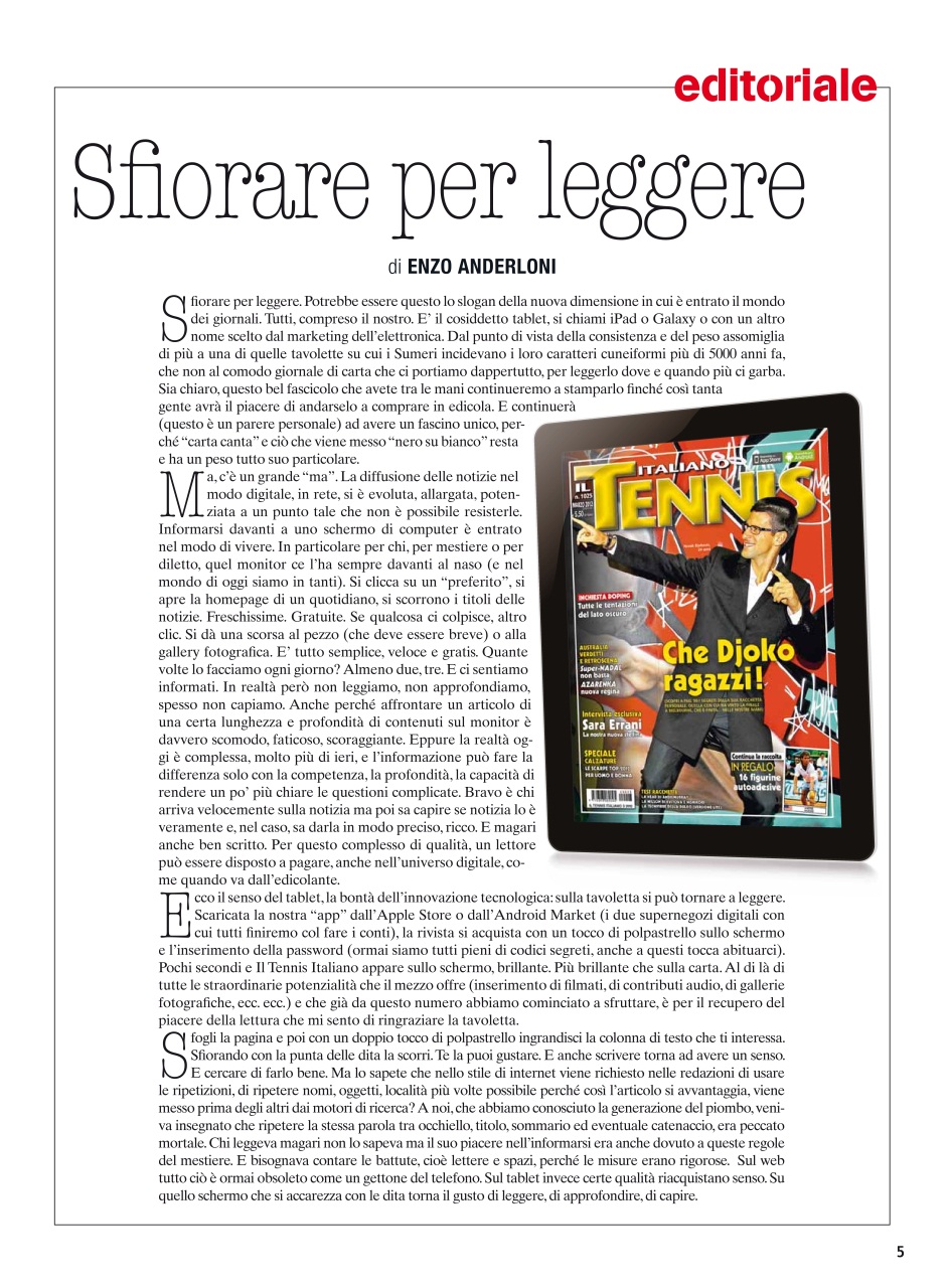 Il Tennis Italiano Preview Pages