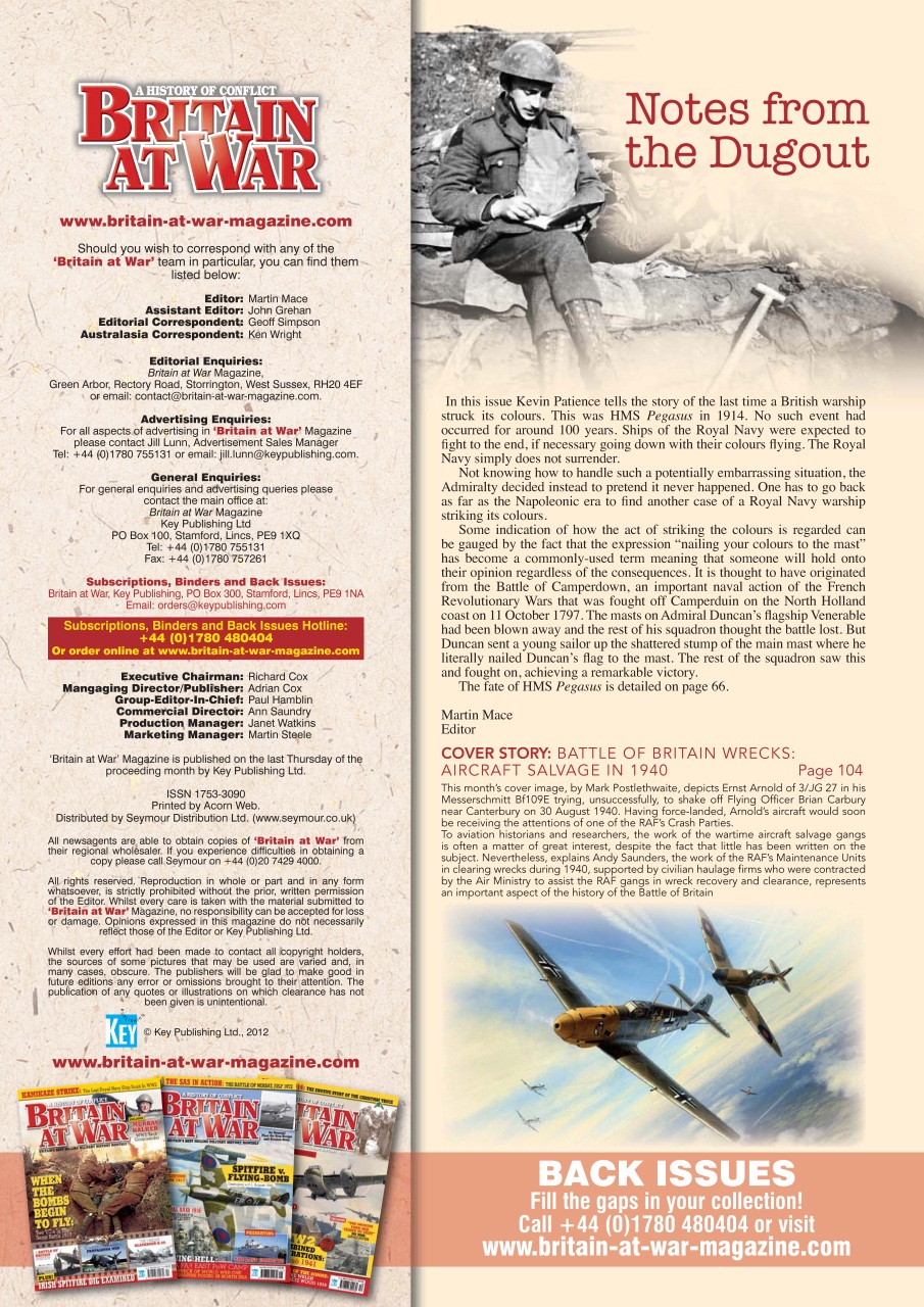 Britain at War Magazine Preview Pages