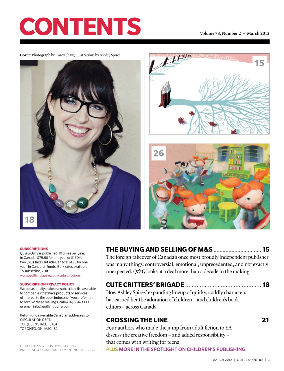 Quill & Quire Preview Pages