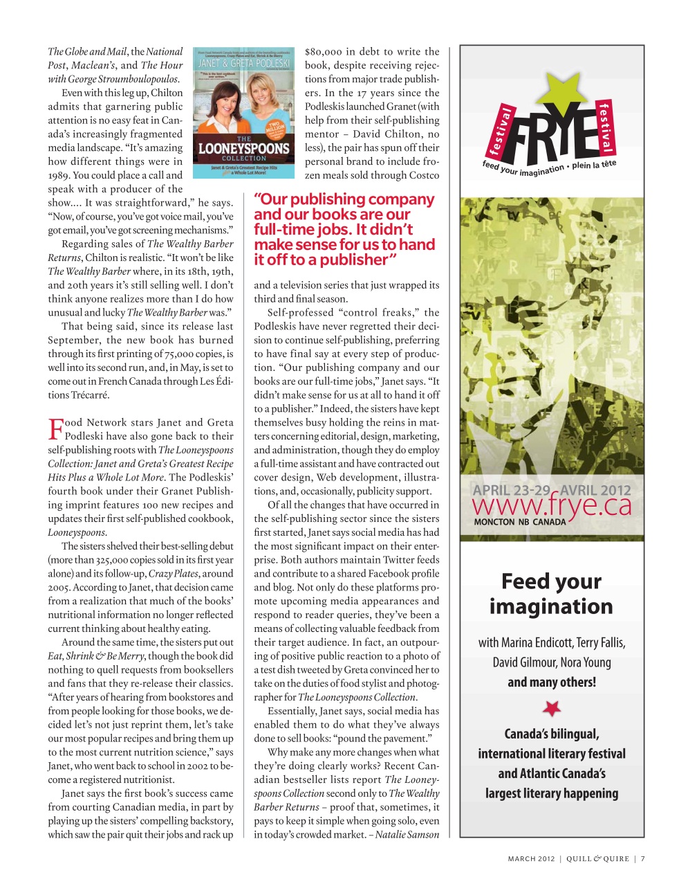 Quill & Quire Preview Pages