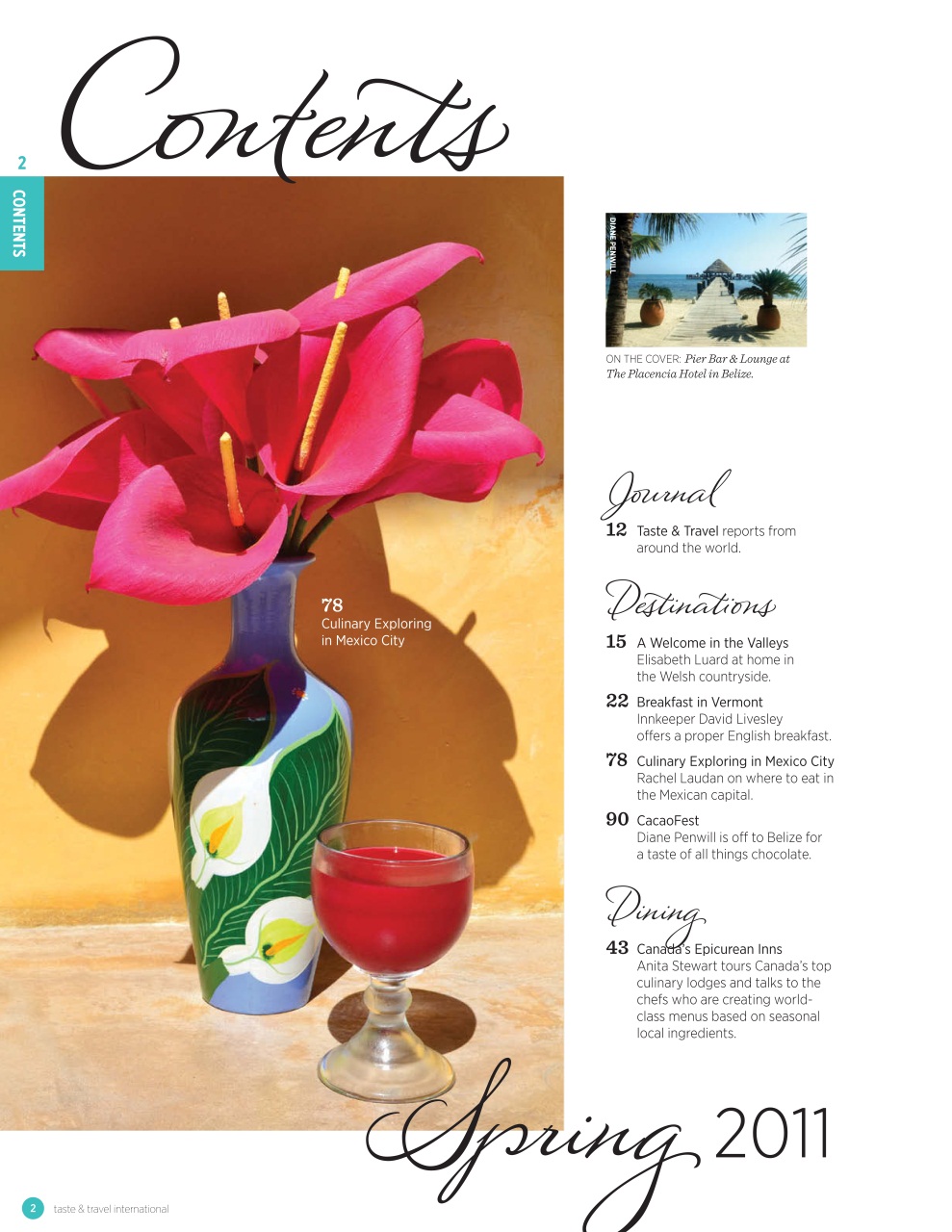 Taste & Travel International Preview Pages