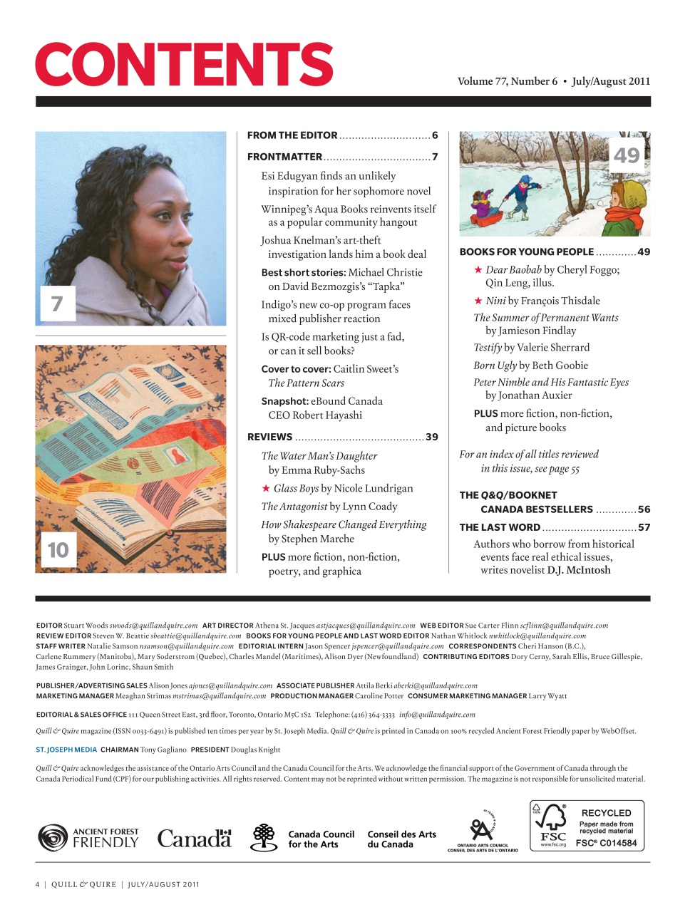 Quill & Quire Preview Pages