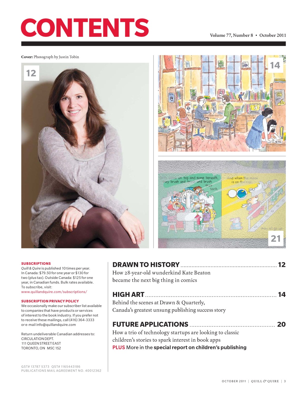 Quill & Quire Preview Pages