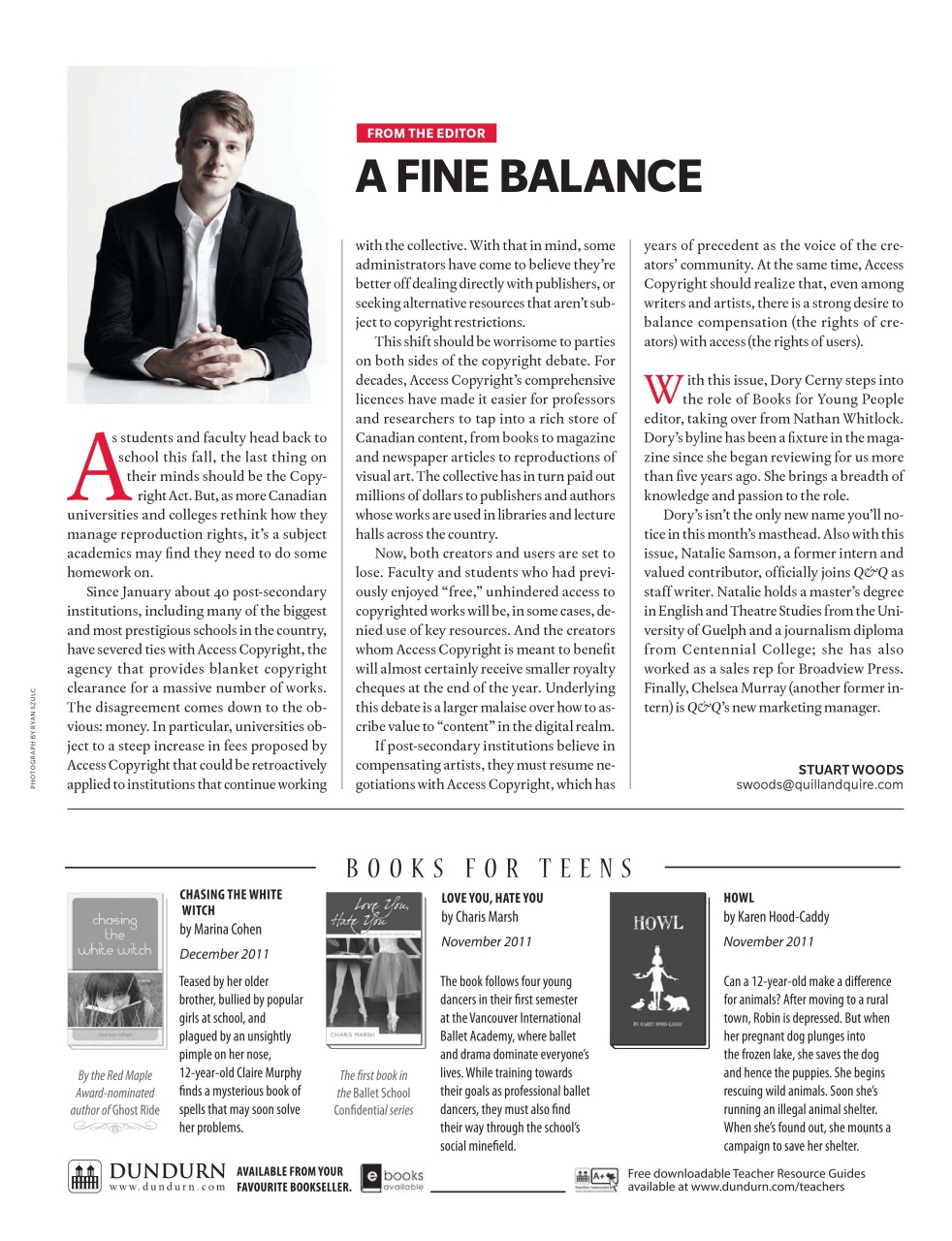 Quill & Quire Preview Pages