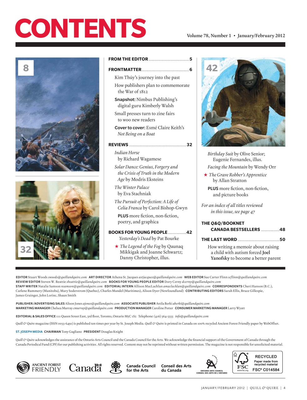 Quill & Quire Preview Pages