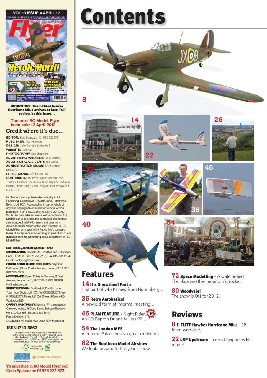 Radio Control Model Flyer Preview Pages
