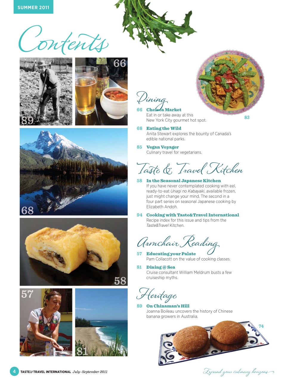 Taste & Travel International Preview Pages