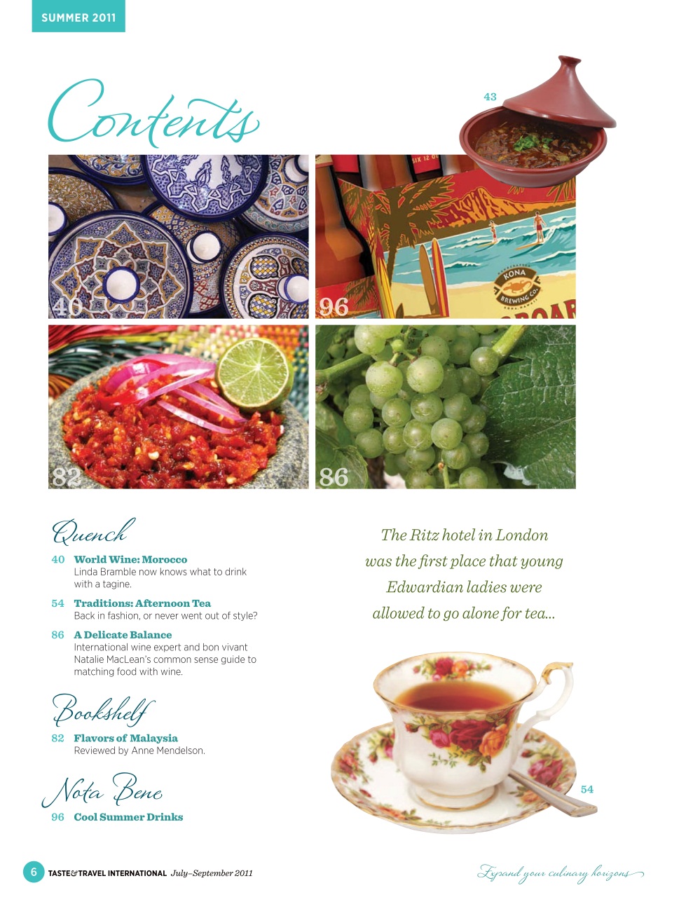 Taste & Travel International Preview Pages